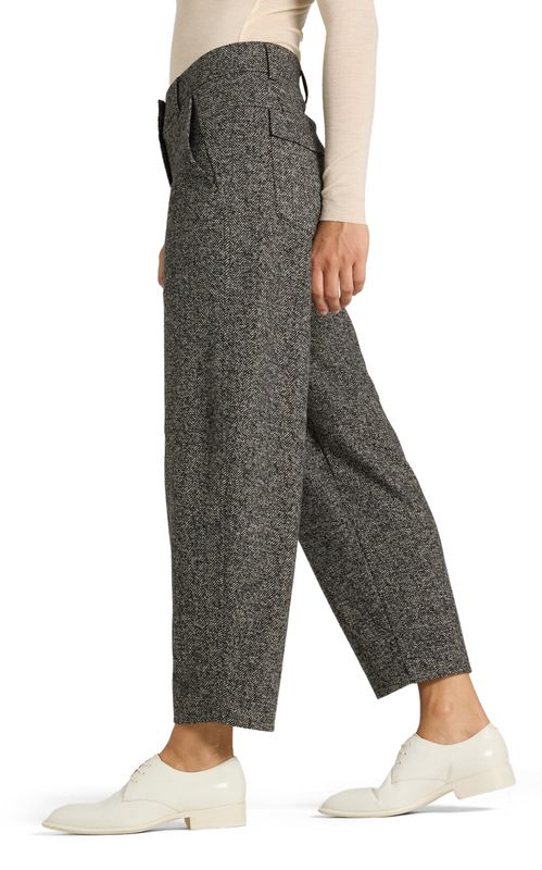Cambio Orly Plain Herringbone Black/Silver