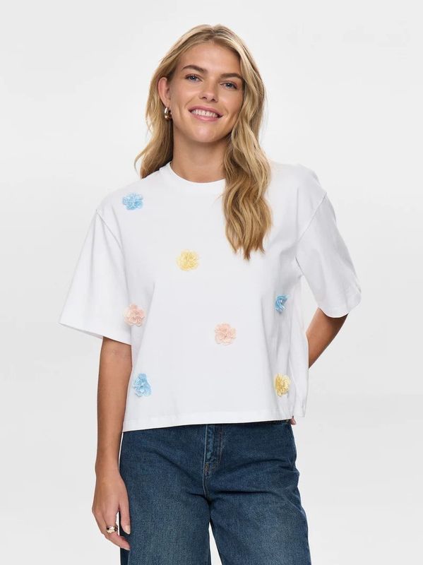 Nümph Fleura Long T-Shirt Skyway