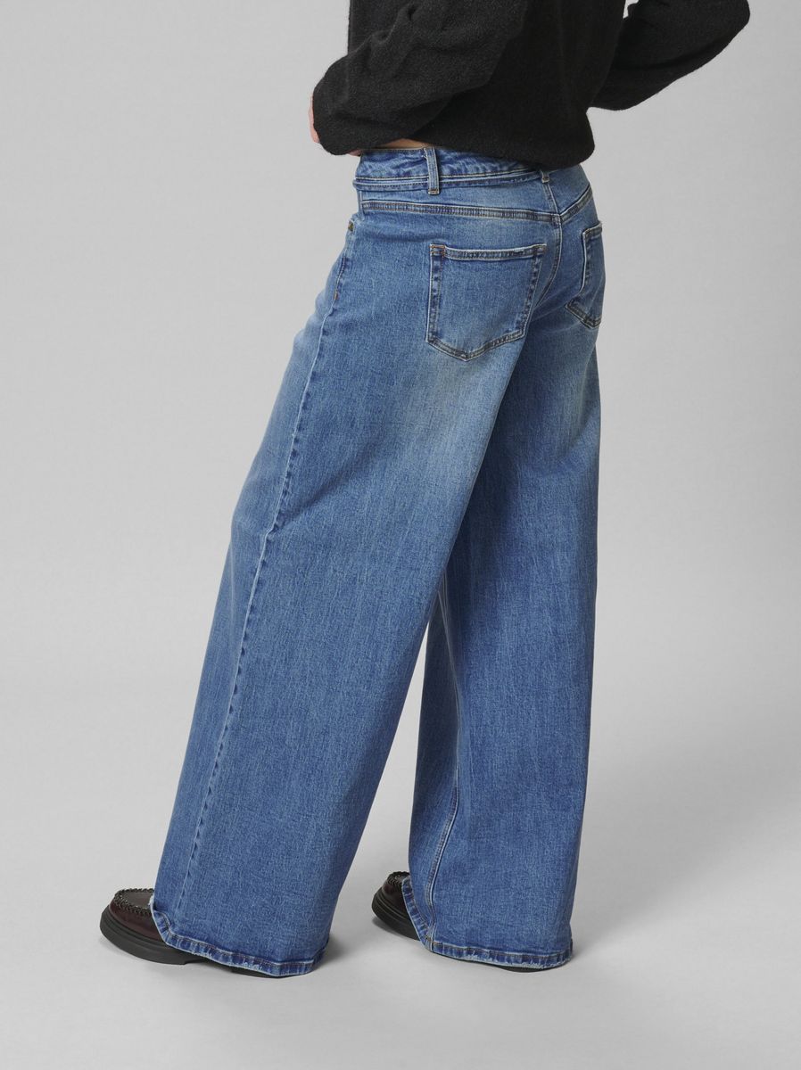 My Essential Wardrobe Karo 144 Mid X-Wide Medium Blue Wash