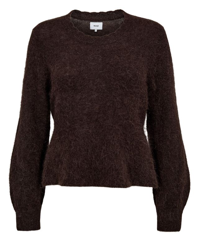 Nümph Suri Peplum Pullover Black Coffee