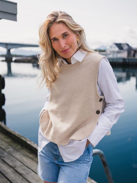 Hovedbilde RAUS Ina Emma Vest Oatmeal ...