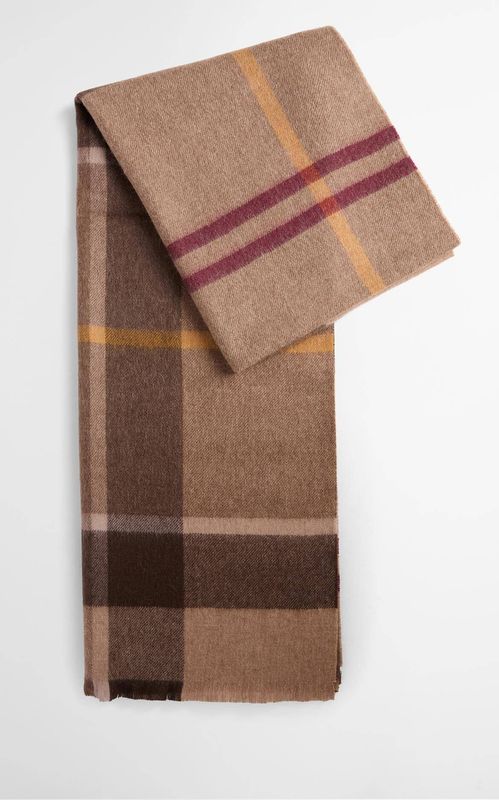 Barbour Rosefield Tartan Scarf Muted Tartan
