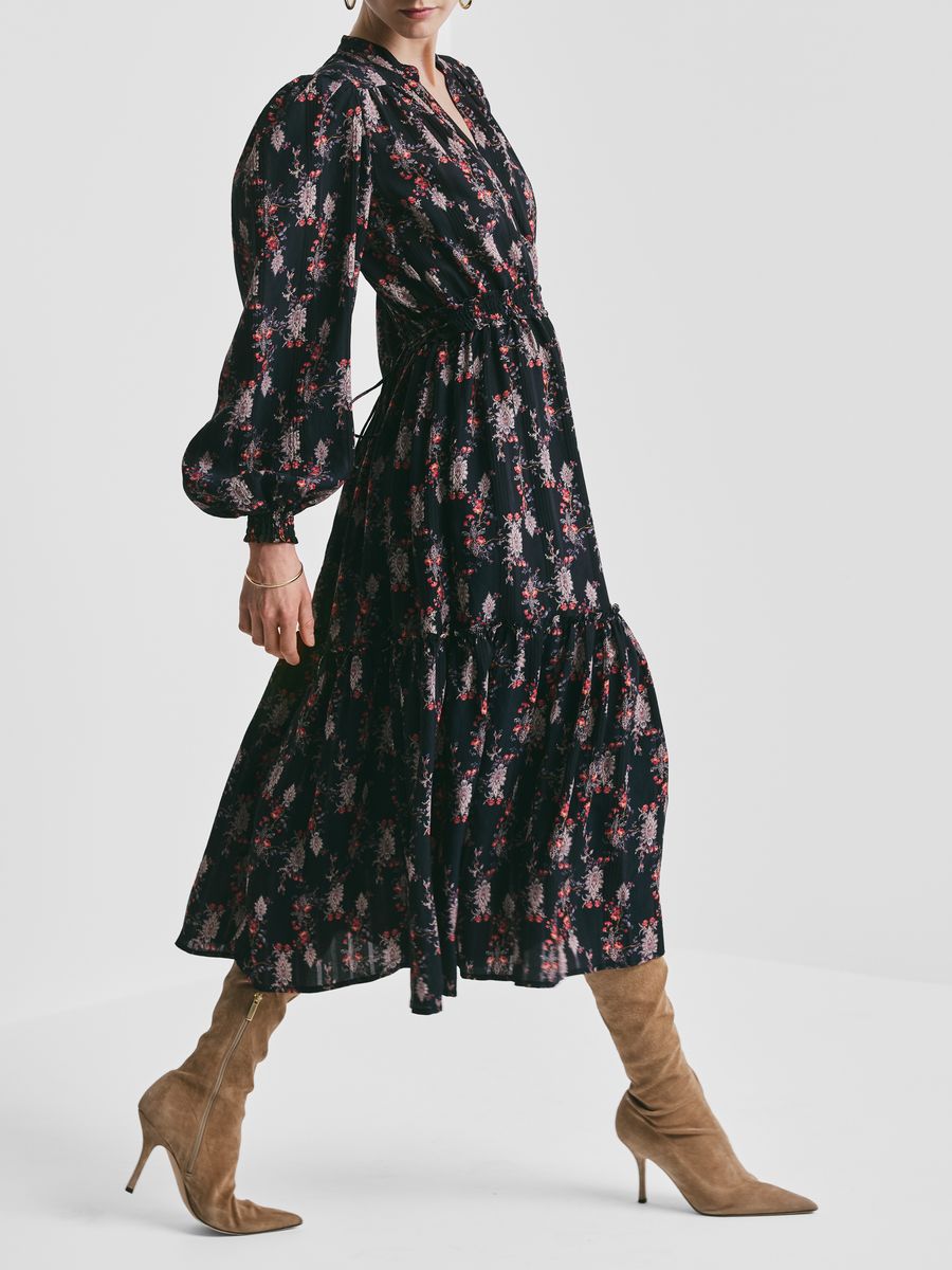 By TiMo Bohemian Belt Dress Midnight Paisley