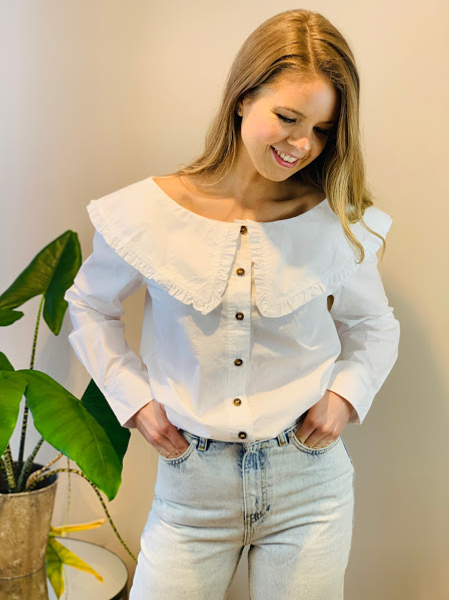 Bilde av Ganni F5822 Boatneck Collared