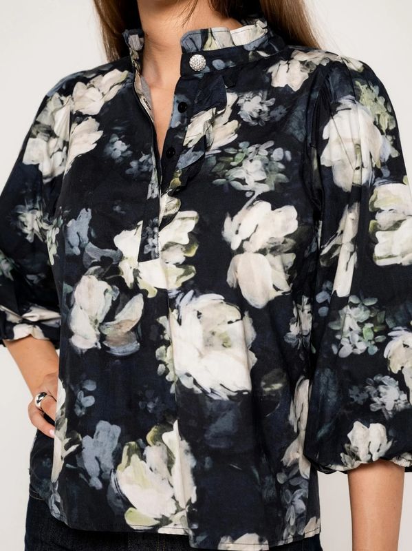MissMaya Ella Blouse Blue Garden