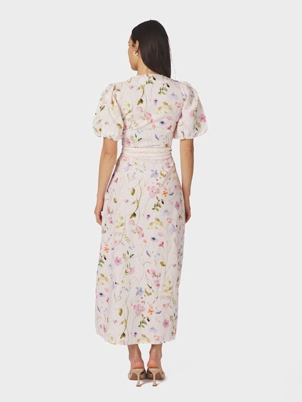 Neo Noir Clarine Flowe Dress Off White