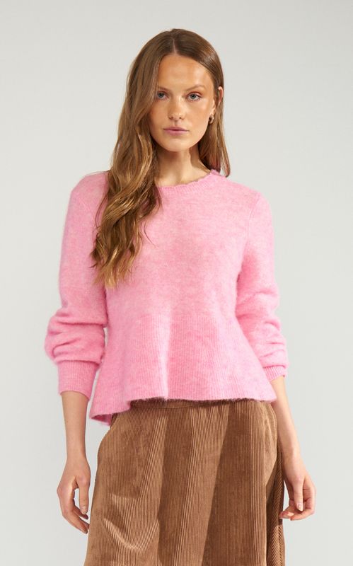 Nümph Suri Peplum Pullover Bonbon