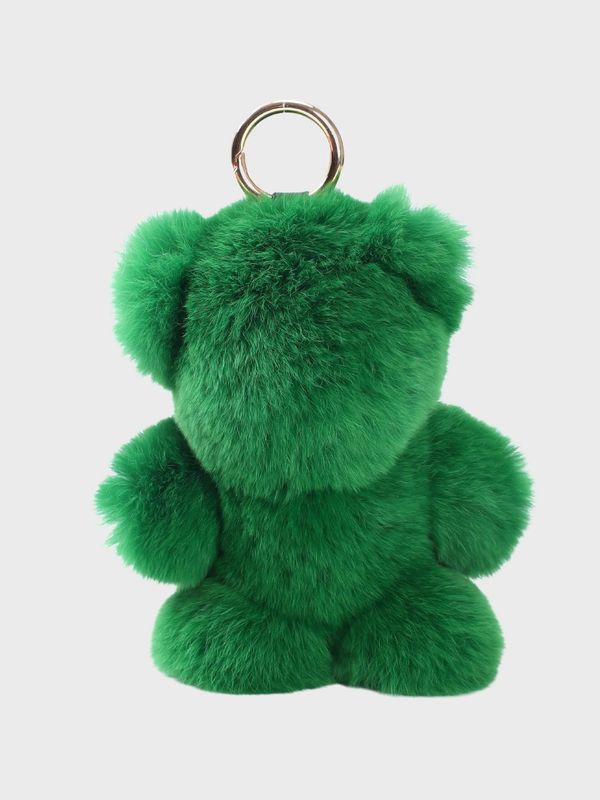 Sticky Bestie Fluffy Bear Charm Green