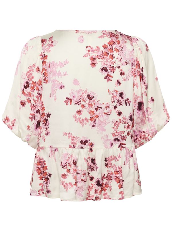 Part Two Azelia Blouse Pink Shadow Flower Print