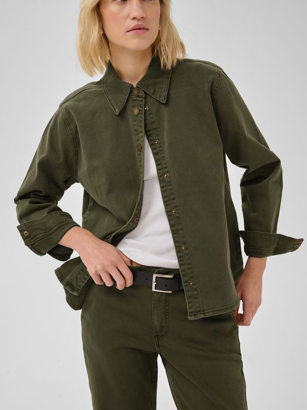 My Essential Wardrobe Linn Sofia 149 Shirt Olive Night