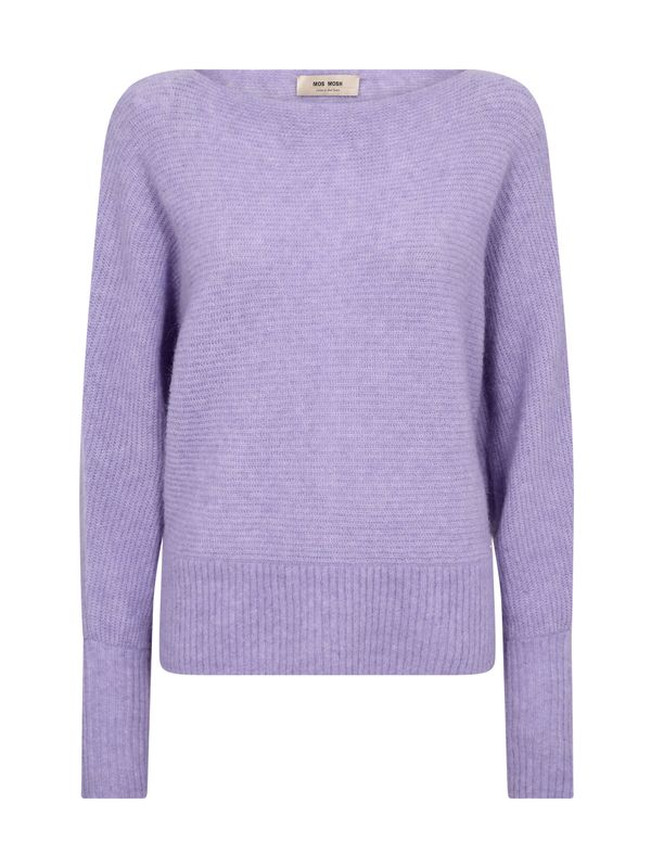 Mos Mosh Thora Boatneck Knit Violet Tulip