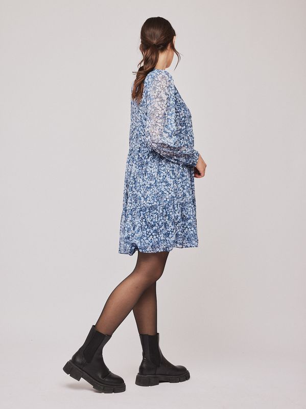 Untold Stories Blossom Mini Dress Midnight Flower