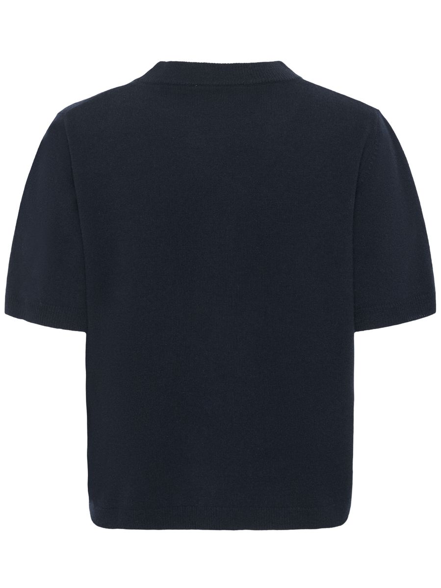 My Essential Wardrobe Jola Knit Pullover SS Dark Sapphire Blue