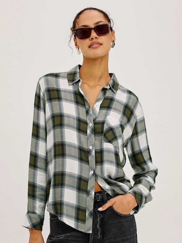 Rails Hunter Shirt Olive Ivory