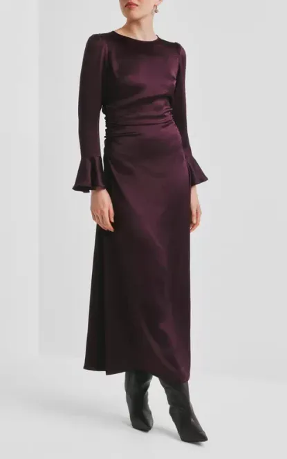 Hovedbilde By TiMo Satin Rouching Dress ...