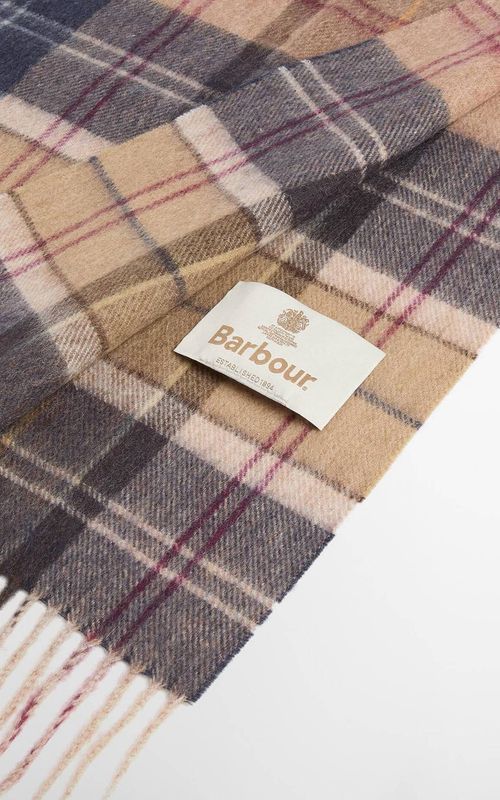 Barbour Serena Lambswool Scarf Birchwood/Muted Tartan 