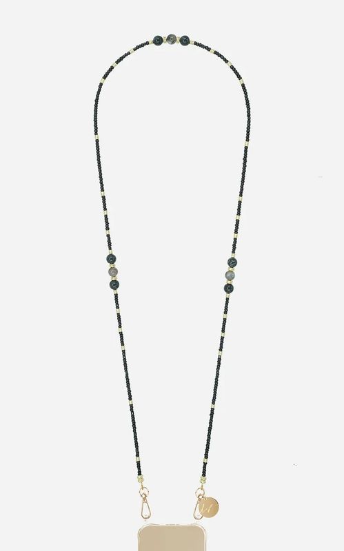 La Coque Francaise Iris Perles Noires 120cm