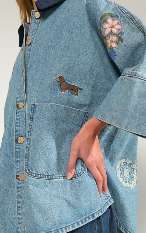 Nûmph Denma Oversized Shirt Medium Blue Denim