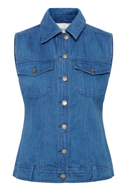 My Essential Wardrobe Saka 180 Shaped Vest Clear Blue Wash
