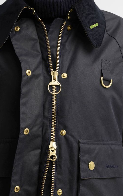 Barbour Icons Modern Spey Waxed Jacket Navy/Birchwood