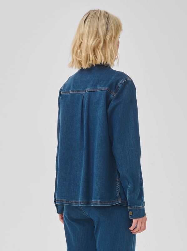 My Essential Wardrobe Ann 115 Denim Shirt Medium Clear Blue Wash