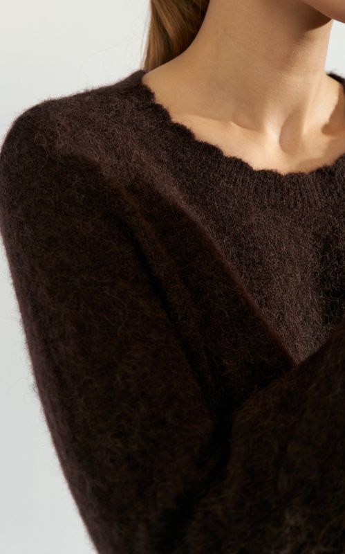 Nümph Suri Peplum Pullover Black Coffee