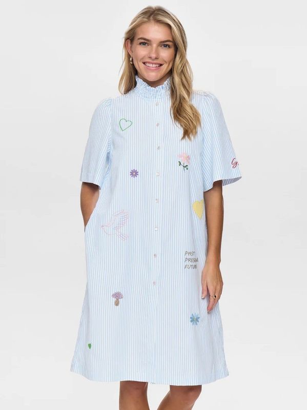 Nümph Ashley Embroidery Dress Airy Blue