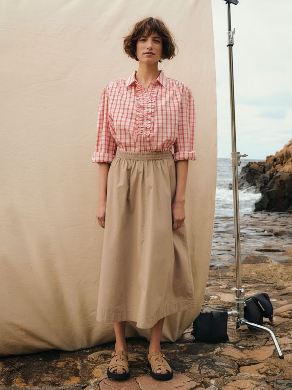 Part Two Asmina Skirt Silver Mink
