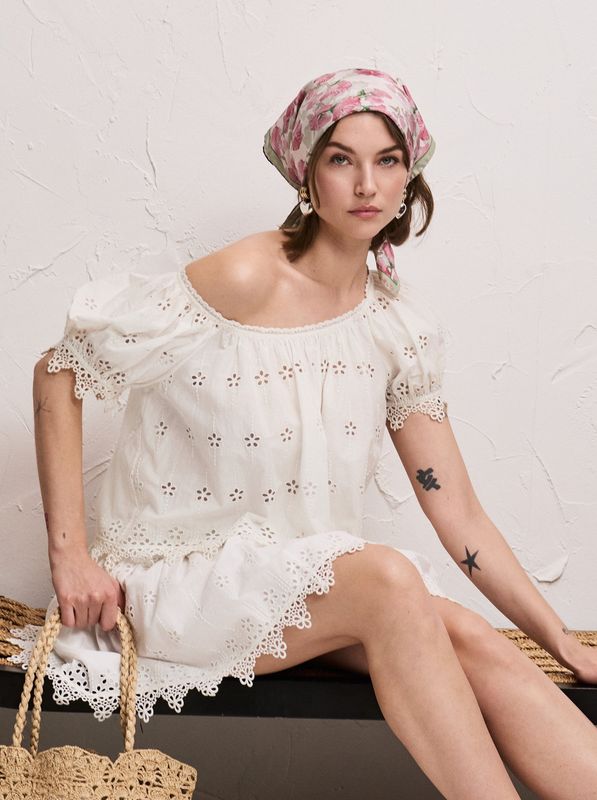 Pia Tjelta Leonora Top White