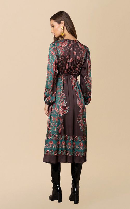 Hale Bob Posie Dress Teal