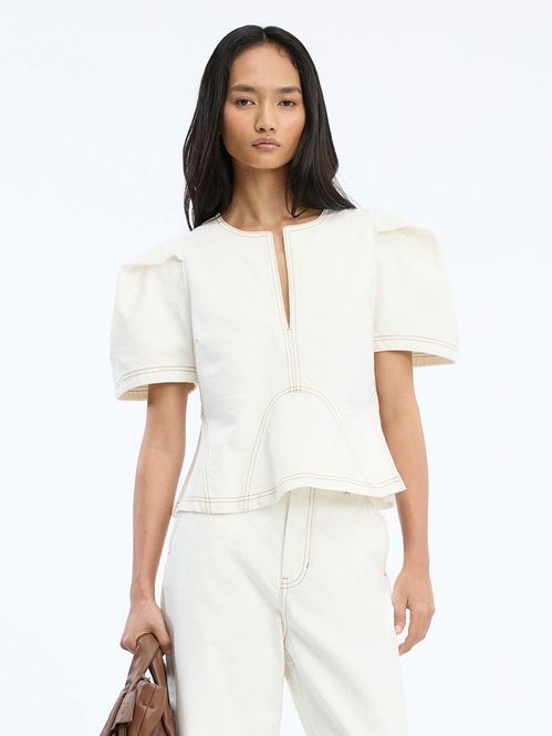 Hovedbilde Munthe Baynor Top Ivory