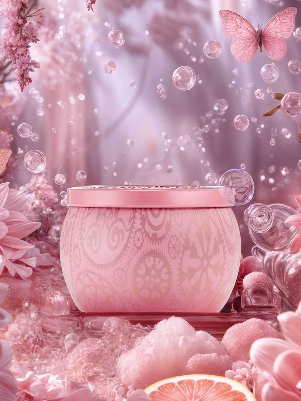 Voluspa Mini Tin Candle Perfectly Pink Yuzu