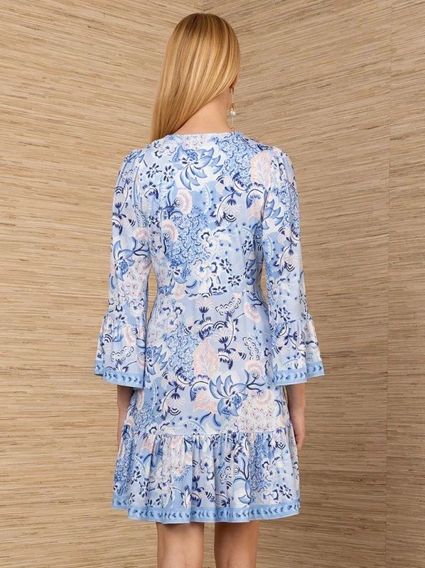 Hale Bob Kathleen Dress Blue