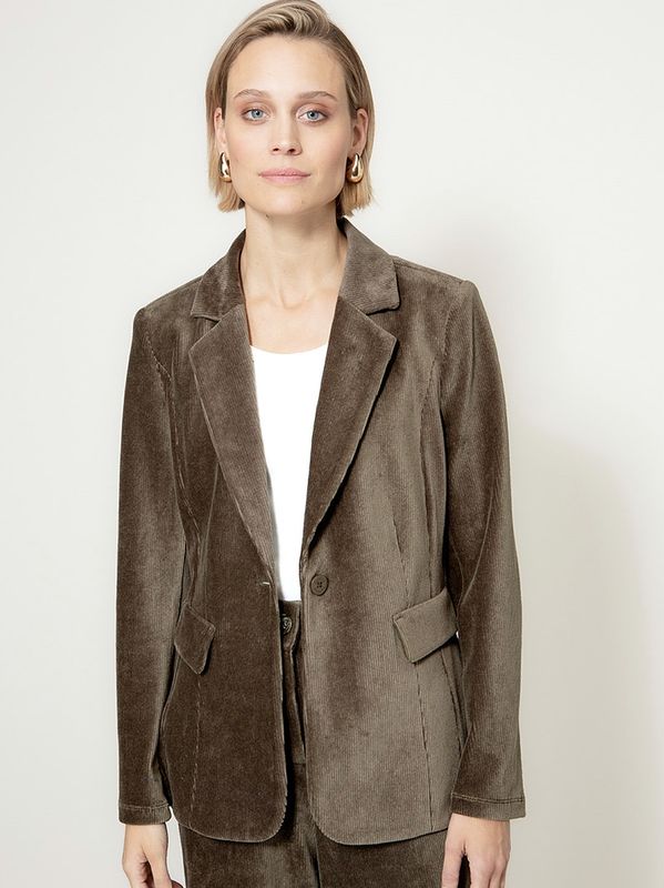Catnoir Cord Blazer Oliven