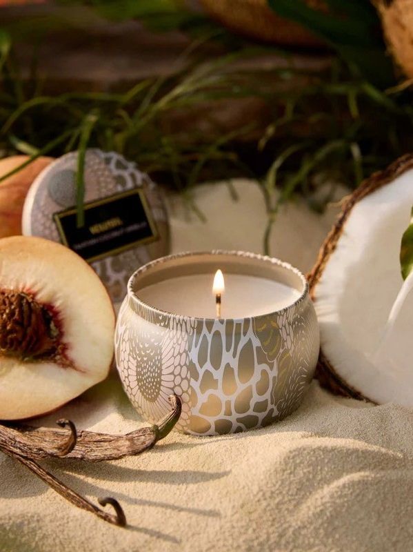 Voluspa Mini Tin Candle Tahitian Coconut Vanilla
