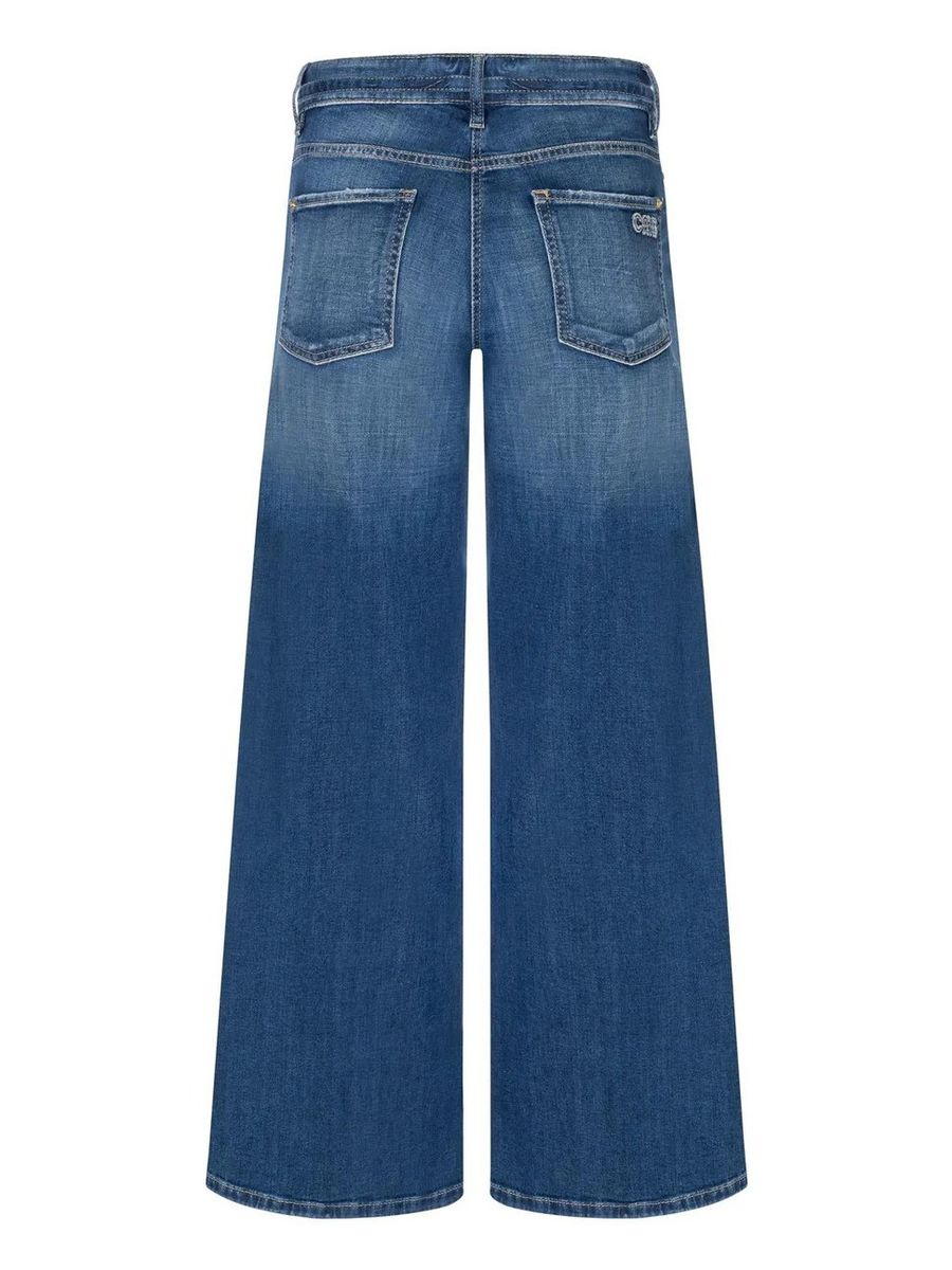 Cambio Palazzo Cropped Peppy Contrast Wash