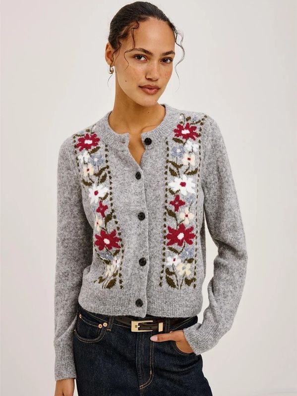Rails Millie Cardigan Grey Flora