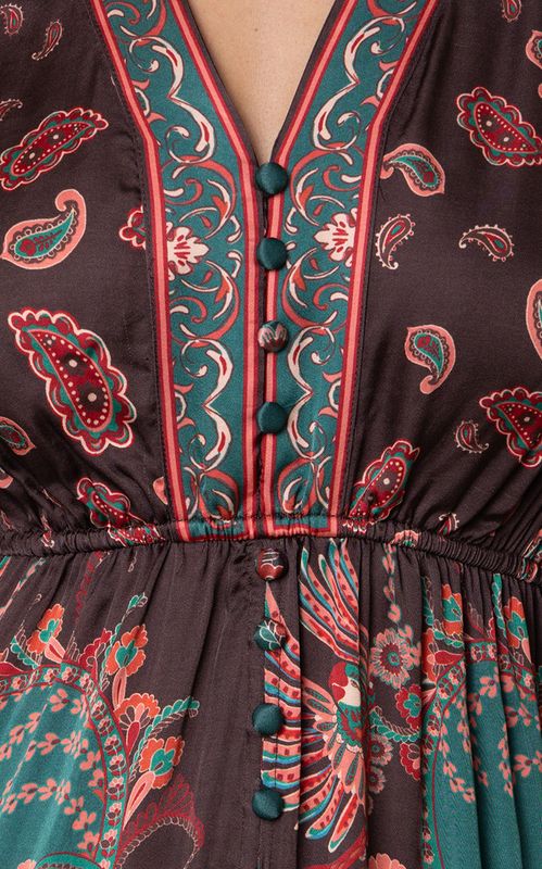 Hale Bob Posie Dress Teal