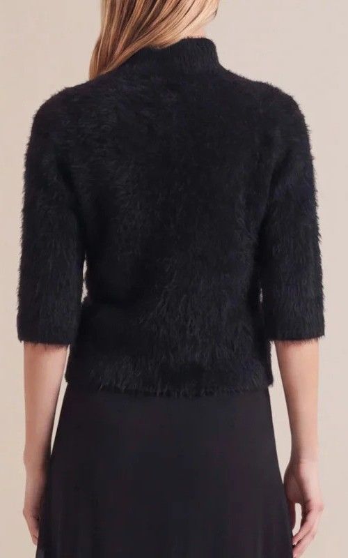 By TiMo Hairy Knit Turtleneck Black