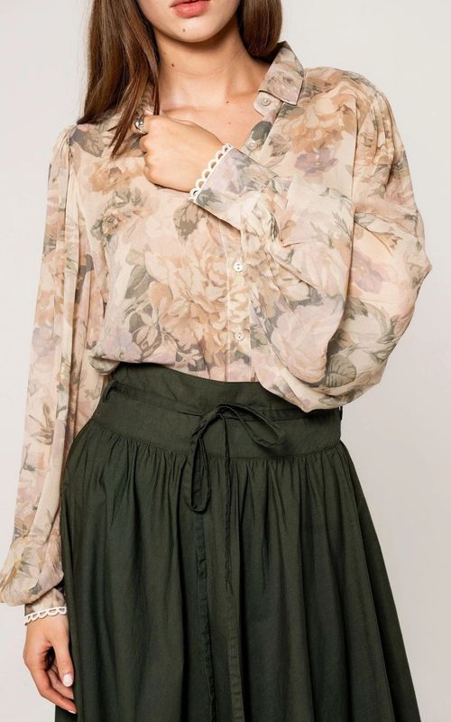 MissMaya Astrid Skirt Moss Green