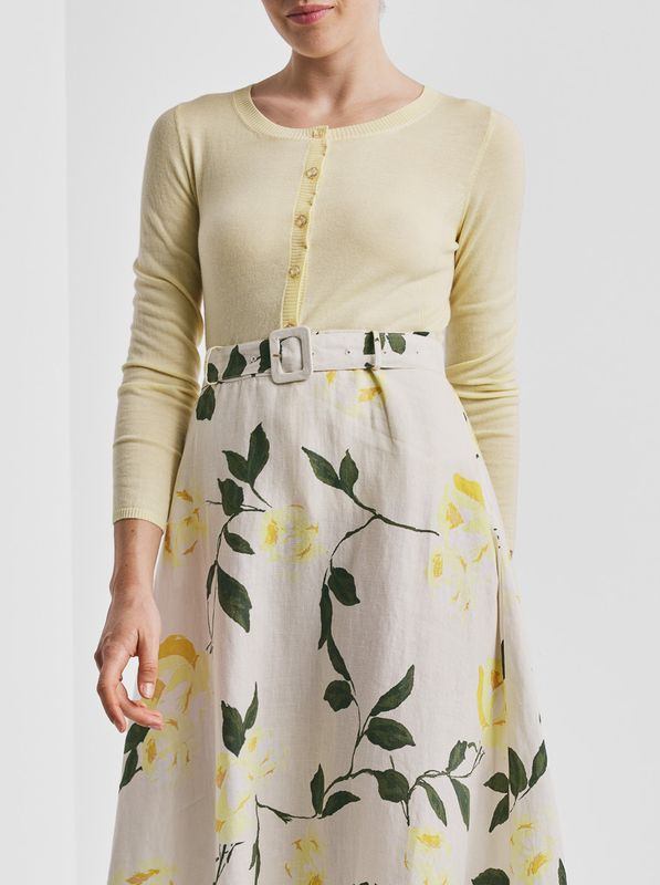 By TiMo Merino Knit Jacket Yellow