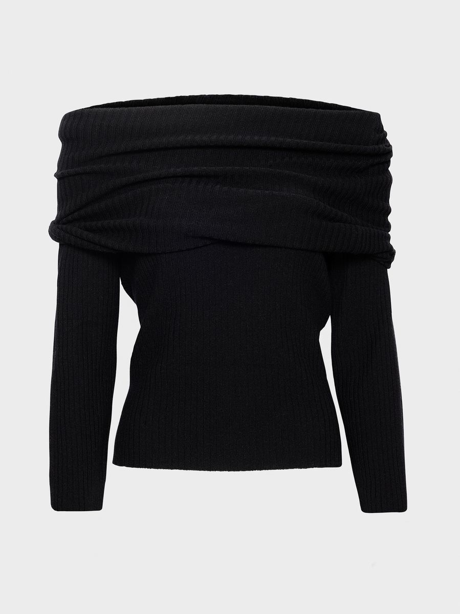 CHRISTIAN AKS Talina Merino Top Black