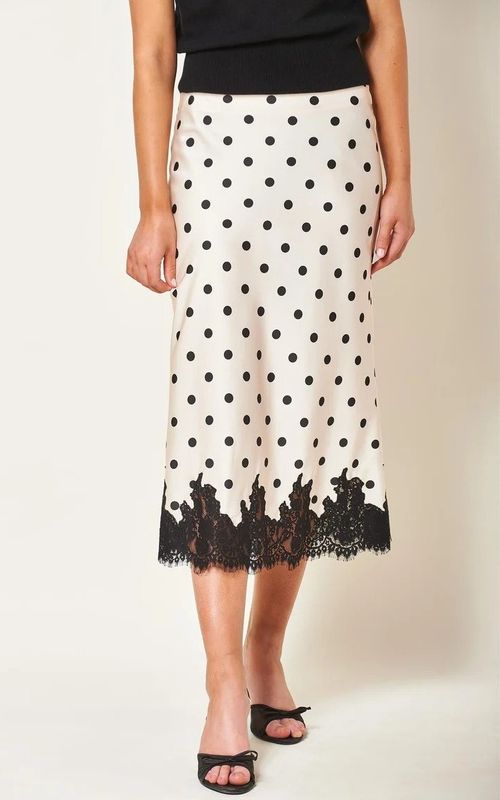 Arnie Says Lynne Skirt Black Polka Dot